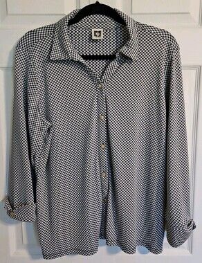Anne Klein Button-up Work Career Top  ( No Tag, Measurements in Photos) ? XL